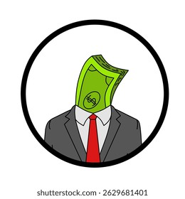 A vector illustration of what a corruptor looks like 