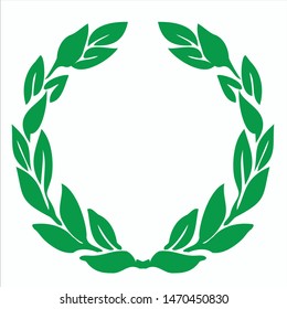 vector illustration of a wheat leaf logo template, EPS 10