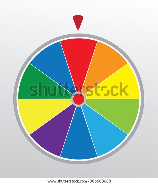 Vector Illustration Wheel Fortune Stock Vector (Royalty Free) 306688688