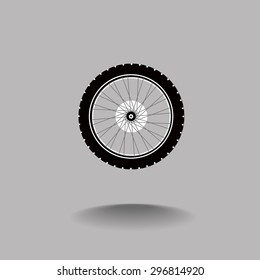 Vector illustration wheel & tyre minimal simply design