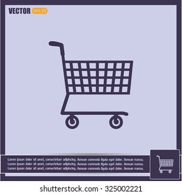 Vector illustration of wheelbarrow for shopping