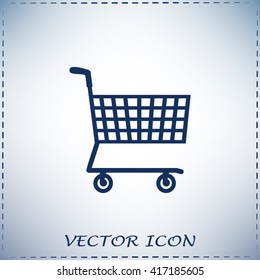 Vector illustration of wheelbarrow for shopping