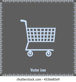 Vector illustration of wheelbarrow for shopping