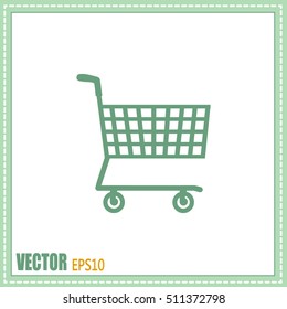 Vector illustration of wheelbarrow for shopping