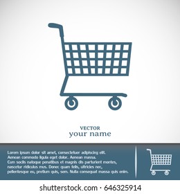 Vector illustration of wheelbarrow for shopping