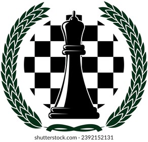 Vector illustration, which can be used as a logo at chess competitions