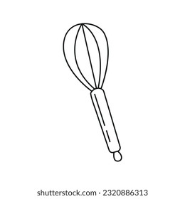 Vector illustration of whisk in doodle style