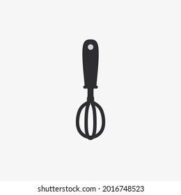Vector illustration of whisk isolated on white