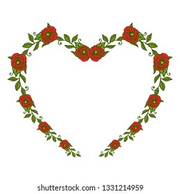 Vector illustration white backdrop flower frame for lettering congratulation hand drawn