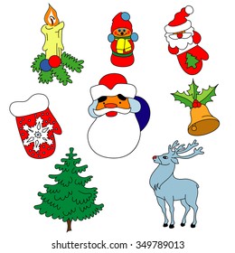 Vector illustration in white background
