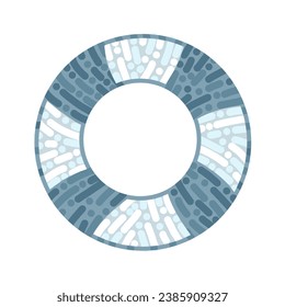 Vektorgrafik auf weißem Hintergrund mit Blau und Schwarz