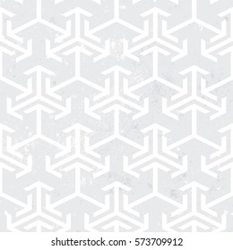 Vector illustration, white background with concrete texture and geometric pattern.