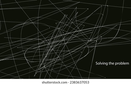 Vector Illustration of the white and black collor pattern of lines abstract background. EPS10.