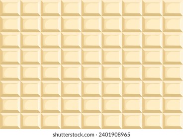 Vector illustration of white chocolate background.