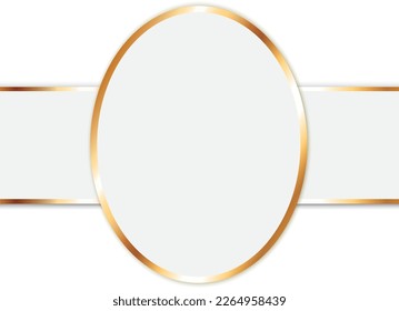 vector illustration of white colored award with ribbon banner	