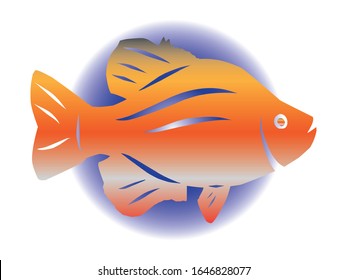 Vector Illustration Of A White Crappie Fish