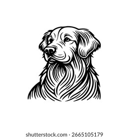 ilustração vetorial de um cachorro branco	