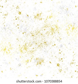 Vector illustration, white and gold background with concrete texture.