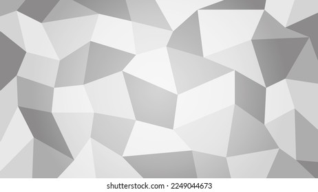Vector illustration white and grey polygon geometric seamless diamond design