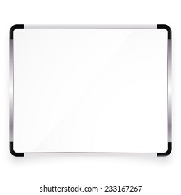 Vector illustration of white office board with place for your text