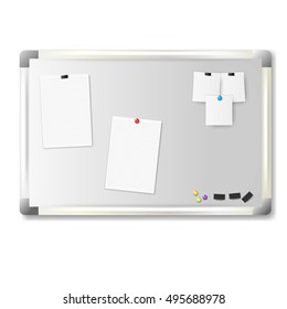Vector illustration white office
