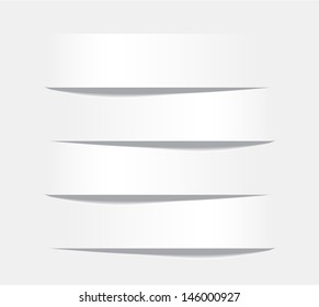 Vector illustration of white paper infographics template design. Eps10