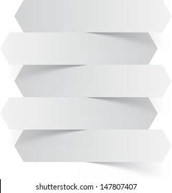 Vector illustration of white paper infographics template design. Eps10