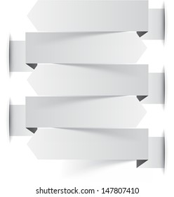 Vector illustration of white paper infographics template design. Eps10