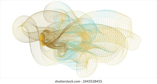 Vector illustration of white pattern modern wavy lines abstract background.