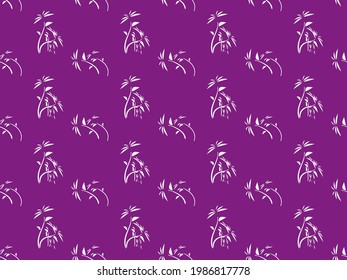 vector illustration white pattern on purple background abstract pattern design for fabric and others