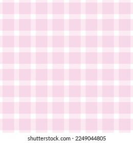 Vector illustration of a white plaid pattern interspersed with a light pink background with a nice pattern for the background.
