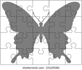 4,015 Butterfly puzzle Images, Stock Photos & Vectors | Shutterstock