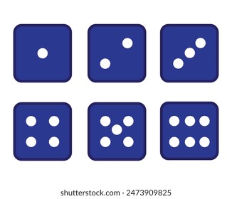 Vector illustration of white realistic game dice icon in flight closeup isolated on write background eps10