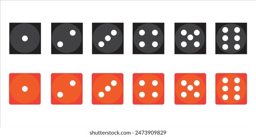 Vector illustration of white realistic game dice icon in flight closeup isolated on write background eps10