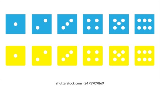 Vector illustration of white realistic game dice icon in flight closeup isolated on write background eps10