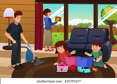 Kids Cleaning Clipart Images Stock Photos Vectors