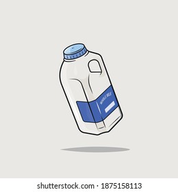 Ilustración vectorial de la leche entera