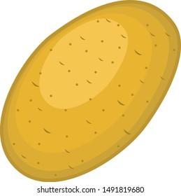 
Vector illustration of a whole potato.