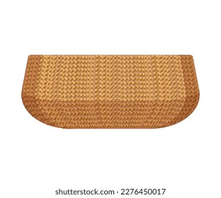 Vector illustration of  wicker basket.