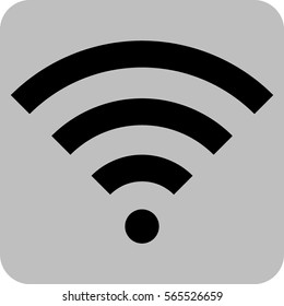 Ilustración vectorial con icono wifi
