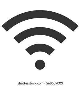 Vector Illustration of WiFi Icon in Black
