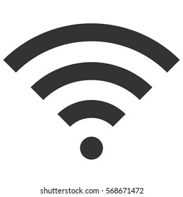 Vector Illustration of Wifi Icon in Black
