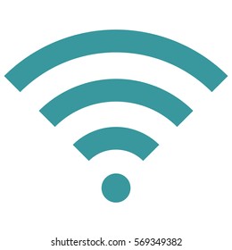 Vector Illustration of WiFi Icon in Blue
