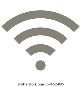 Vector Illustration of WiFi Icon in Gray
