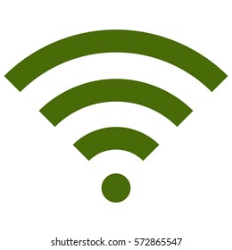Vector Illustration of WiFi Icon in Green
