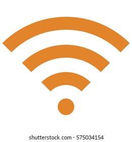 Vector Illustration of Wifi Icon in orange