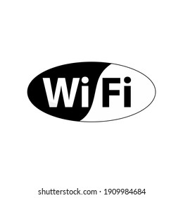 Vector illustration of a wifi logo.