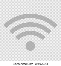 vector illustration. Wi-Fi network icon. transparent the background