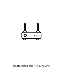 Icono del router wifi en la ilustración del vector