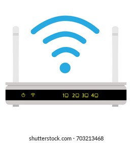 Vector illustration wifi router icon. Wi-Fi symbol